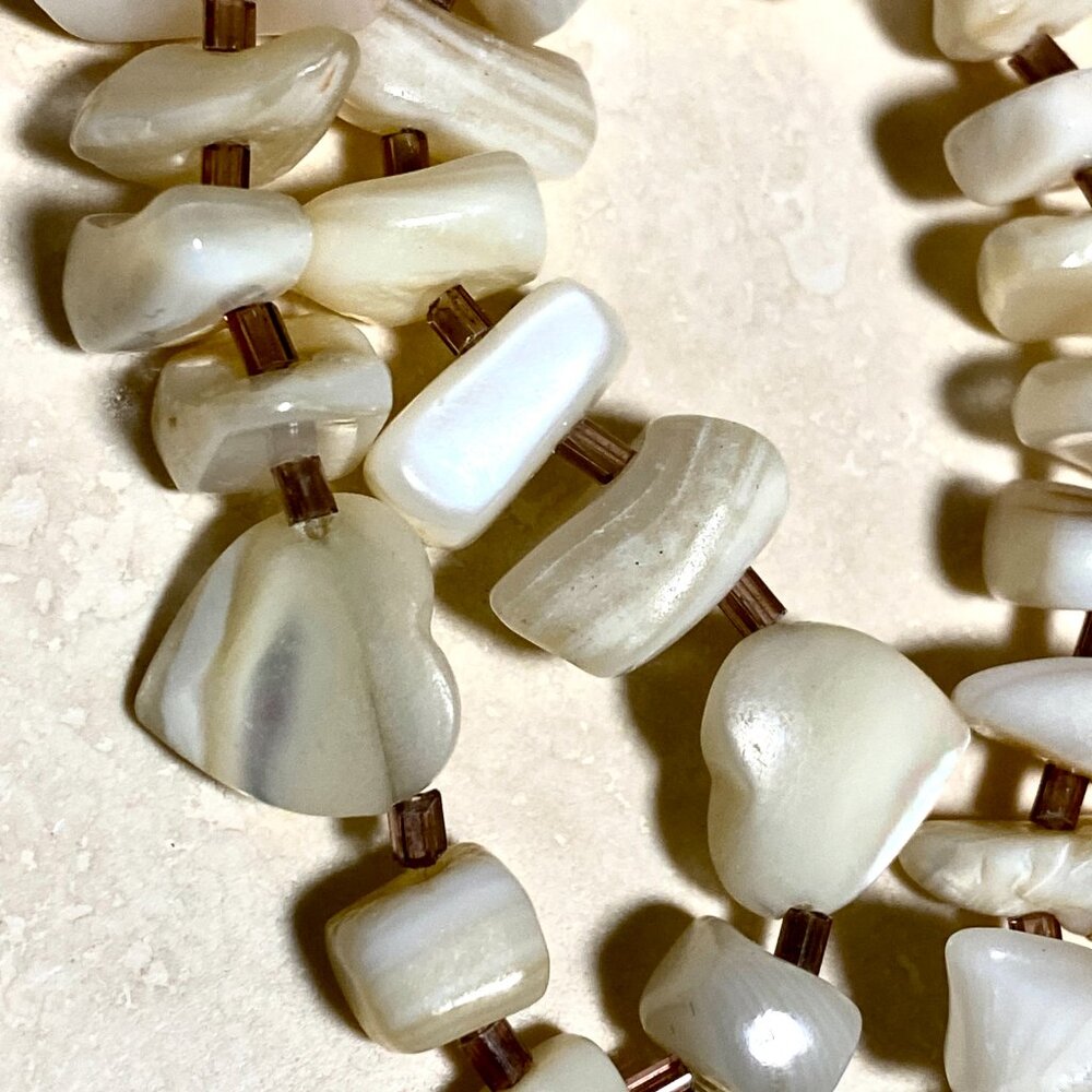 Bohemian Natural Shell Turtle Pendant Necklace, Beaded Necklace - Picture 8 of 12